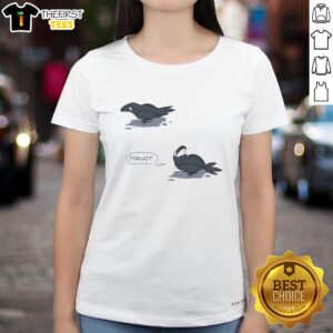 Funny ladies' tee featuring a hot crow design, perfect for casual wear and adding humor to your wardrobe.