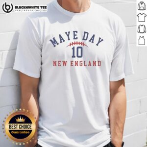 Awesome Maye Day 10 New England T-Shirt featuring vibrant graphics and a comfortable fit for casual wear enthusiasts.