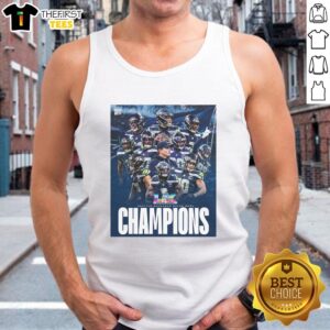Seattle Seahawks Team Super Bowl LX 2026 Champions graphic tank top showcasing team pride and celebration.