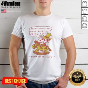 Alt Text: Nice Snoopy t-shirt featuring a plea for help for a pony, ideal for animal lovers and fans of classic cartoons.