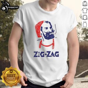 Vintage-style T-shirt featuring the Official Zig Zag Rolling Papers logo, perfect for cannabis enthusiasts and retro fashion lovers.