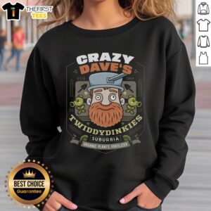 Awesome Crazy Dave Fertilizer vintage sweatshirt featuring bold graphics and a retro design for gardening enthusiasts.