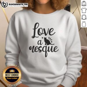 Cozy 'Good Love A Cat Esque Sweatshirt' featuring a playful cat graphic, perfect for cat lovers and casual wear.