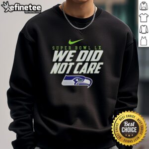 Premium 2026 Super Bowl LX sweatshirt celebrating Seattle Seahawks, featuring 'Let's Go Seattle Seahawks' slogan.