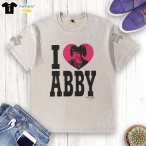 Top Pauley Perrette I Love Abby washed t-shirt featuring a stylish design, perfect for fans of the actress and NCIS.