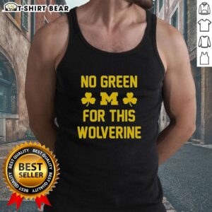 Original Michigan Wolverines tank top featuring a bold design, perfect for fans who want no green for this wolverine.