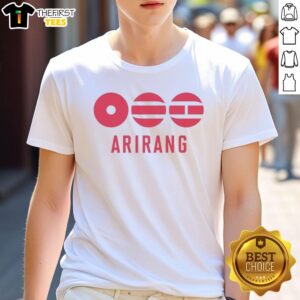 Official BTS Arirang T-Shirt featuring vibrant design and iconic logo, perfect for fans of the K-pop sensation BTS.