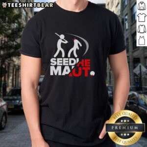 Alt Text: Premium Stick Figure Beheading Seedhe Maut logo T-Shirt featuring a unique graphic design for fans and streetwear enthusiasts.