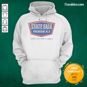 Good State Fair Premium Ale FS Brewing Shamokin hoodie showcasing a stylish design for craft beer enthusiasts.
