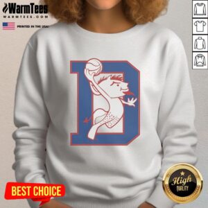 Original DePaul Blue Demons basketball mascot sweatshirt featuring a dunking design, perfect for fans and supporters.