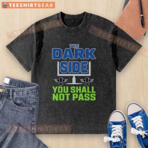 Alt Text: Seattle Seahawks 'The Dark Side' washed t-shirt showcasing team spirit and bold design for fans.