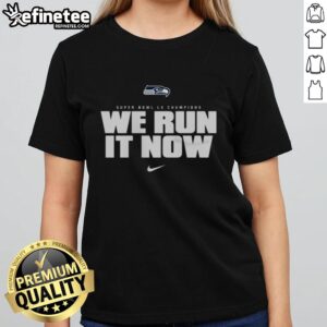 Alt Text: Official Seattle Seahawks Nike Super Bowl LX Champions women's tee celebrating the team's victory and spirit.
