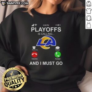 Original Los Angeles Rams Playoffs sweatshirt featuring bold graphics, perfect for fans gearing up for game day.