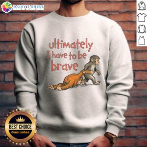 Brave Punch The Monkey sweatshirt featuring a bold graphic design, perfect for casual wear and expressing unique style.