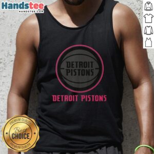 Premium Detroit Pistons Highlight Reel Tank Top featuring vibrant team colors and logo, perfect for basketball fans.