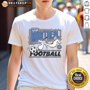 Alt Text: Top Peanuts Snoopy X CF Montreal T-Shirt featuring a playful Snoopy graphic on a stylish, comfortable shirt.
