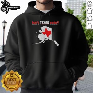 Top Isn't Texas Cute Map Hoodie featuring a colorful Texas map design, perfect for Texas pride and casual wear.