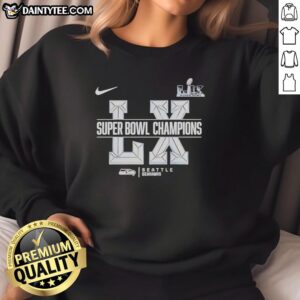 Awesome Seattle Seahawks Super Bowl LX Champions Sacrifice Logo Sweatshirt showcasing team pride and style.