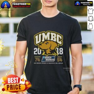 Good UMBC Retrievers beat Virginia Cavaliers NCAA Division I 2018 T-shirt featuring team colors and logo design.