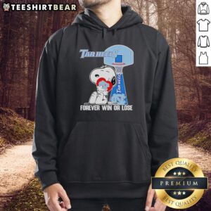 Premium Peanuts Snoopy Forever Win or Lose North Carolina Tar Heels Basketball Hoodie featuring vibrant graphics.