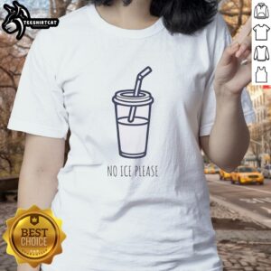 Original No Ice Please 2026 Cup Ladies Tee featuring a stylish design and vibrant colors for casual wear.