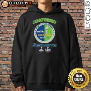 Premium Seattle Seahawks Super Bowl LX Championship hoodie showcasing team spirit and style for fans.