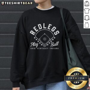 Original Redlegs Oki Baseball sweatshirt featuring Ohio, Kentucky, Indiana design, perfect for baseball fans and casual wear.