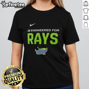 Premium Engineered For Tampa Bay Rays MLB Logo T-Shirt - Image 5
