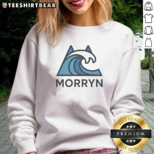 Stylish Good Morryn Wave logo sweatshirt, featuring a trendy design perfect for casual wear and fashion enthusiasts.