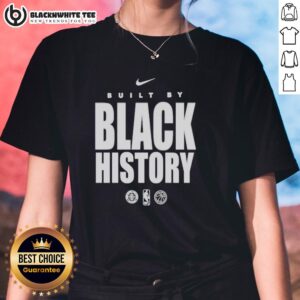 Top San Antonio Spurs Built By Black History ladies tee featuring vibrant design celebrating Black excellence in sports.