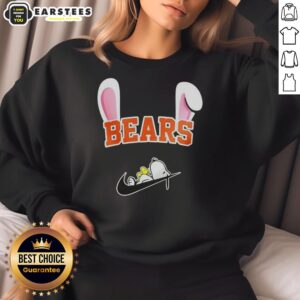 Awesome Chicago Bears X Snoopy Happy Easter Sweatshirt featuring festive design and team colors for fans.