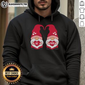 Valentine Gnome couple shirt featuring cute love hearts for Valentine's Day, perfect for celebrating love.