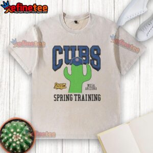 Good Chicago Cubs Cactus League washed t-shirt featuring a vintage design, perfect for fans of the MLB team.