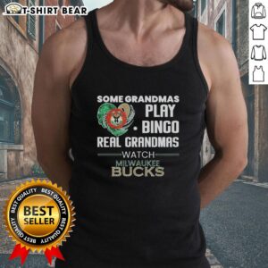 Real grandmas in Milwaukee enjoying bingo while wearing a fun 'Awesome Some Grandmas Play Bingo' tank top.