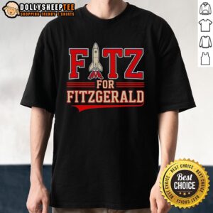 Good Fitz For Fitzgerald Rocket T-Shirt design featuring a vibrant graphic and comfortable fit for casual wear.