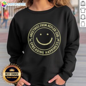 Stylish Kepler 22b sweatshirt featuring a cosmic design, perfect for space enthusiasts and unique fashion lovers.