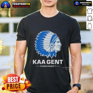 Awesome Kaa Gent FC logo T-shirt featuring a bold design and vibrant colors, perfect for fans of the team.