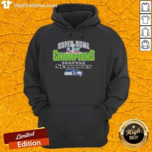 Official Seattle Seahawks Super Bowl XLVIII Champions 2026 logo hoodie showcasing team pride and championship spirit.