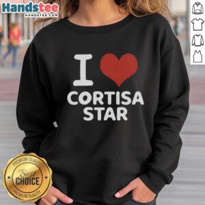 Good I Love Cortisa Star Rap Lovers Sweatshirt in stylish design, perfect for music fans and casual wear.