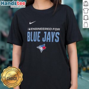 Nice engineered Toronto Blue Jays MLB logo ladies tee, perfect for fans showcasing team spirit and style.