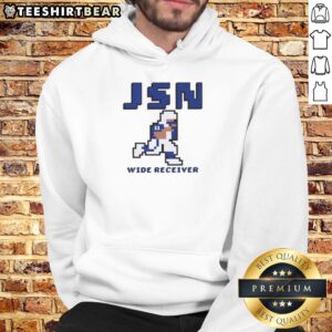 Top Seattle Seahawks Jaxon Smith-Njigba retro baller hoodie in blue, showcasing team logo and stylish design.