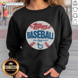 Good Topps Baseball The Real One Raglan Sweatshirt in a stylish design, perfect for baseball fans and casual wear.