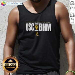 Hot USC Trojans History Month tribute tank top featuring bold colors and design celebrating USC's heritage.