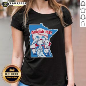Awesome Abolish ICE Twins Ladies Tee featuring a stylish design, perfect for expressing support for immigration reform.