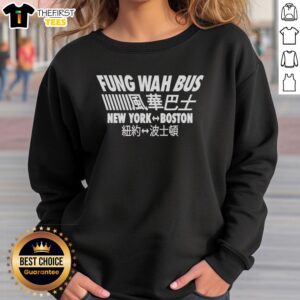 Good Fung Wah Bus New York Boston Chinese Character T-Shirt - Image 4