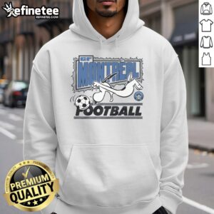 Good Peanuts Snoopy x CF Montreal hoodie featuring a vibrant design with Snoopy and team logo, perfect for fans.