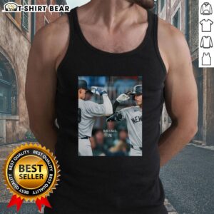 Stylish New York Yankees tank top featuring Judge and Belli graphics, perfect for fans of baseball and summer wear.