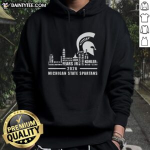 Hot Michigan State Spartans 2026 players wearing Skyline hoodie, showcasing team spirit and style in vibrant green.