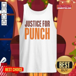 Original Justice For Punch The Monkey Tank Top featuring vibrant graphics and a comfortable fit for fans and collectors.
