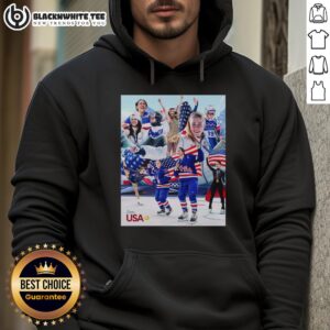 Official Olympics Team USA Dominated Hoodie featuring patriotic colors and logo, perfect for fans and athletes.
